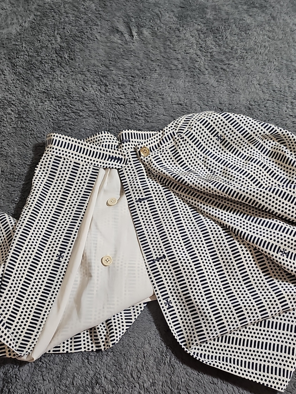 Tory Burch Printed Lined Silk Wrap Skirt Size 6 - Picture 6 of 10